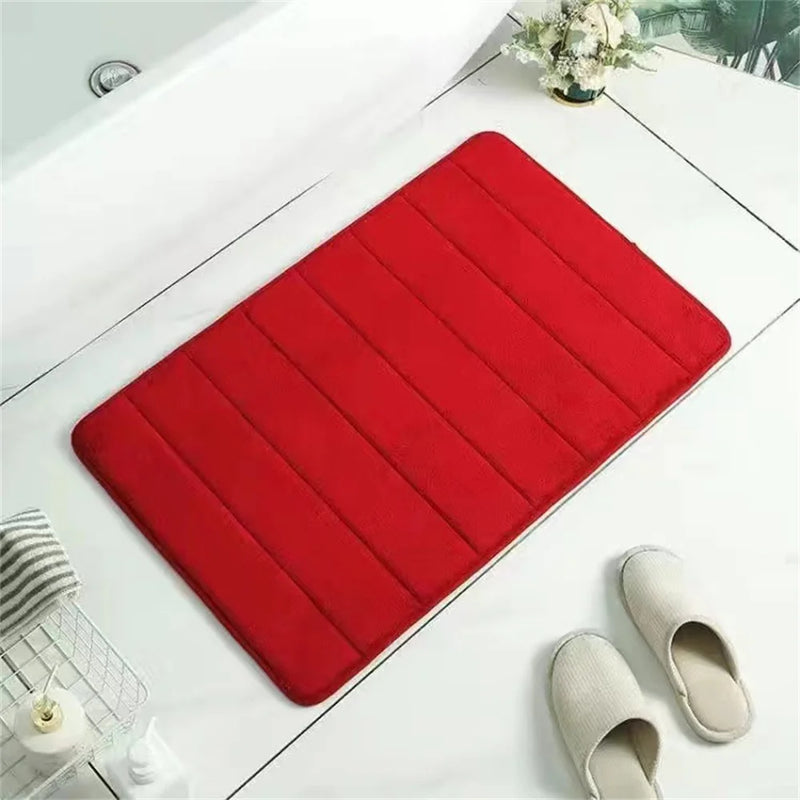Tapete de Banheiro Super Absorvente com Espuma de Memória – Conforto e Segurança a Cada Passo