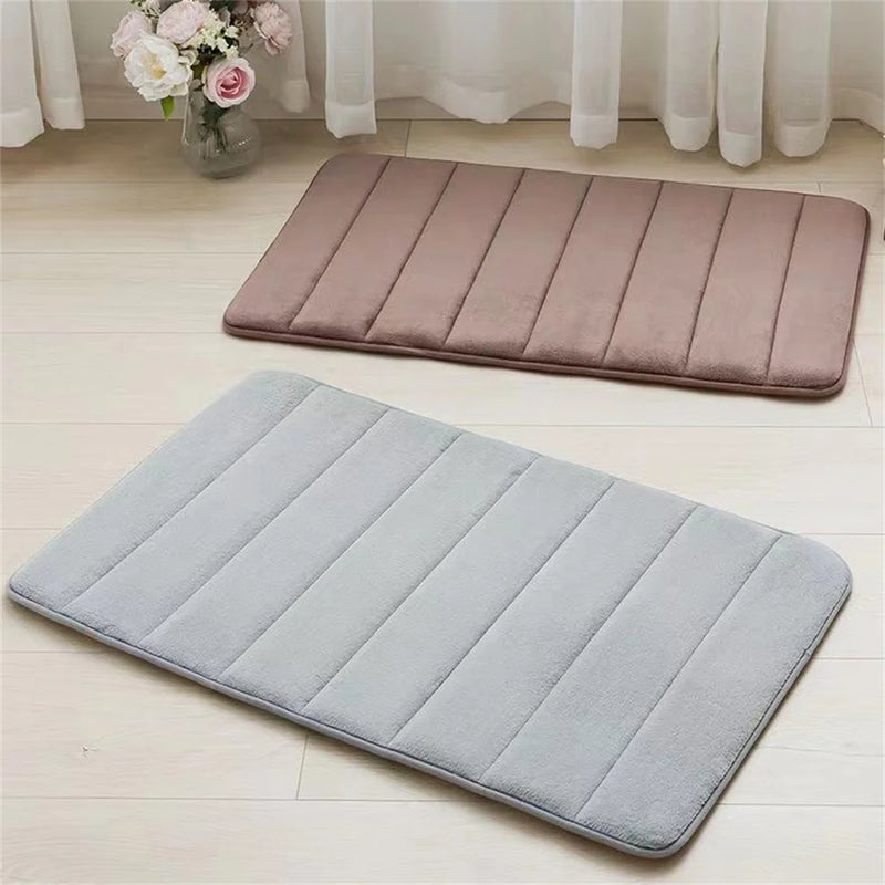 Tapete de Banheiro Super Absorvente com Espuma de Memória – Conforto e Segurança a Cada Passo