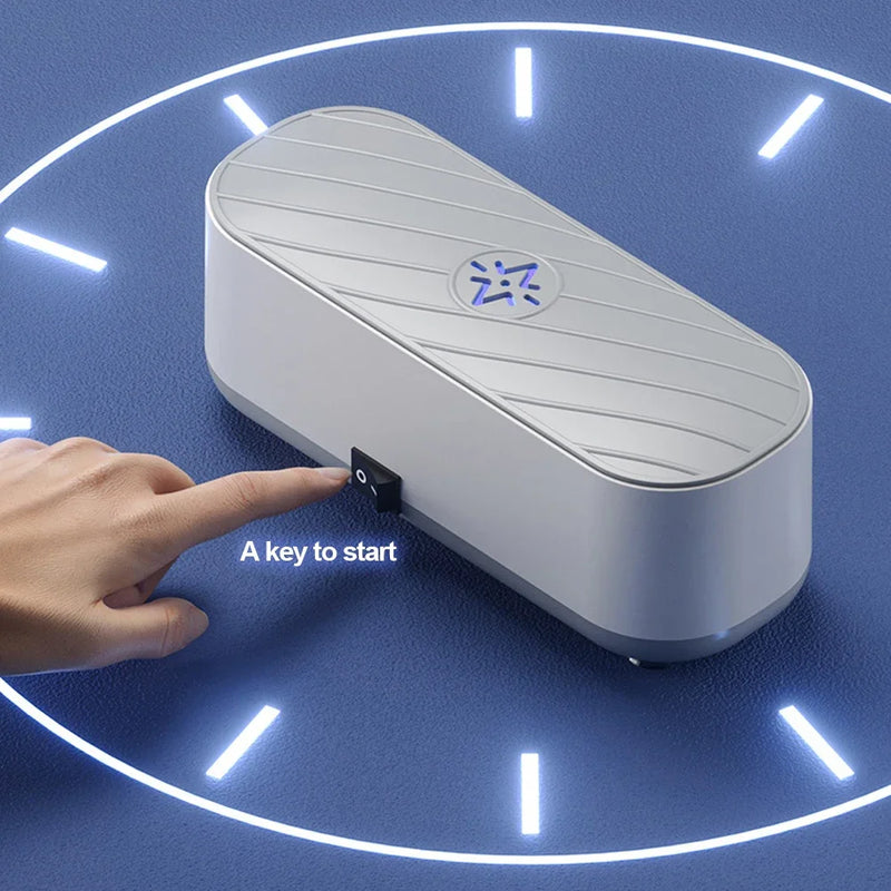 Limpador Ultrassônico Portátil Multiuso – Limpeza Profunda, Silenciosa e Tecnológica em Minutos
