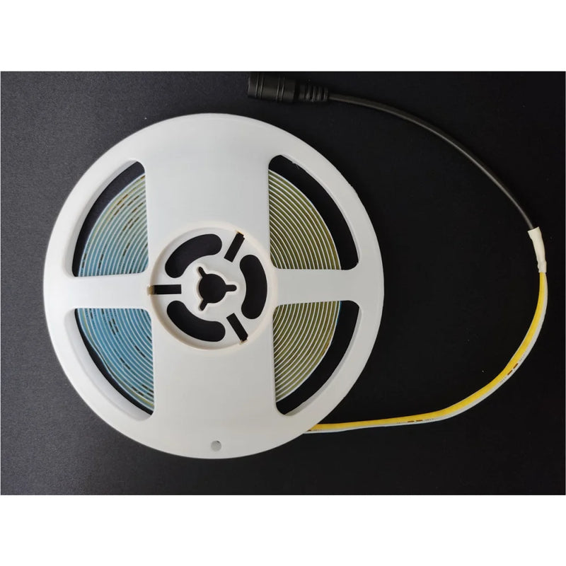 Fita LED COB 308 Leds/m 24V 5m – Branco Quente 3000K para Projetos Profissionais