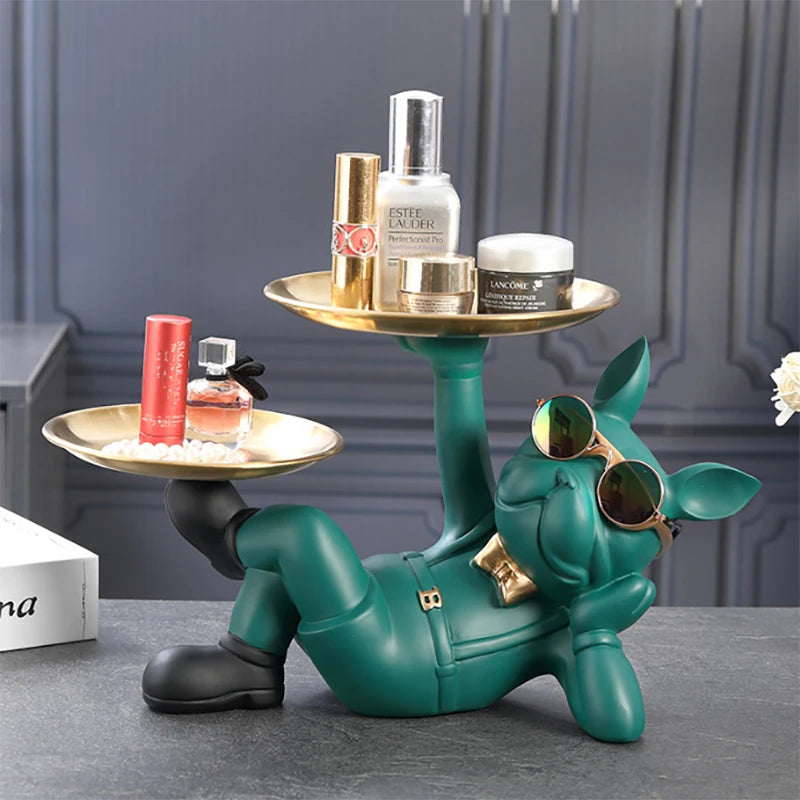Estátua Bulldog Premium – Organização e Estilo em um Só Item
