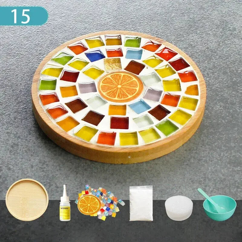 Kit Mosaico e Bambu com Peças Coloridas – Criatividade, Sustentabilidade e Diversão para os Pequenos