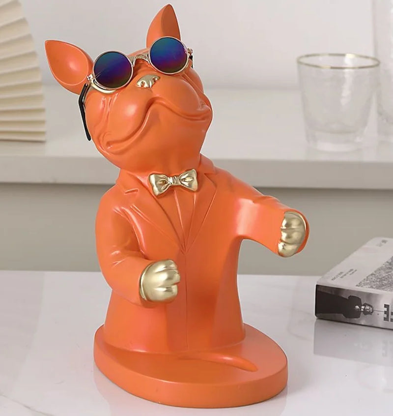 Estátua Bulldog Premium Porta Vinho – Sofisticação e Estilo na Sua Decoração