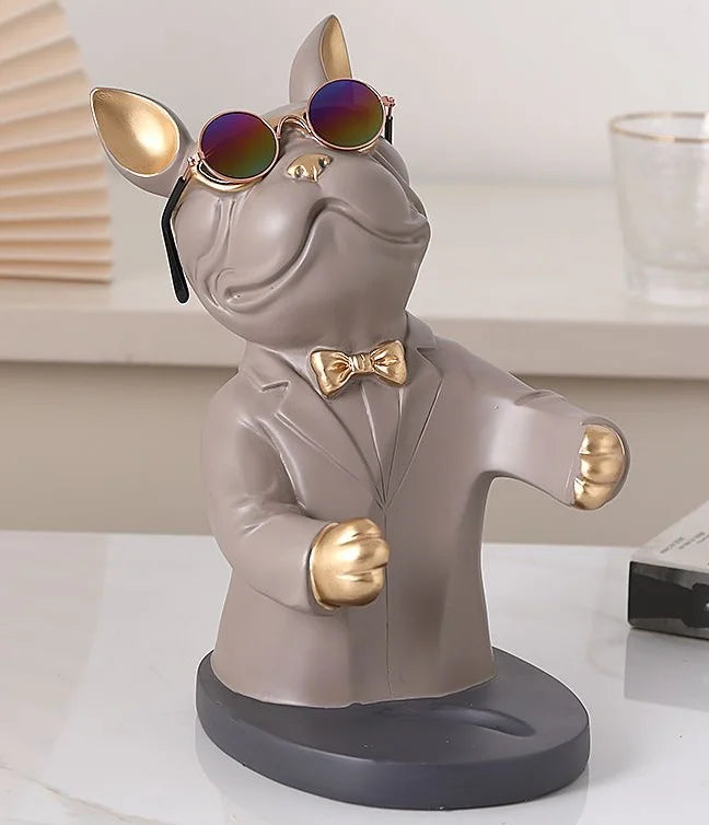 Estátua Bulldog Premium Porta Vinho – Sofisticação e Estilo na Sua Decoração