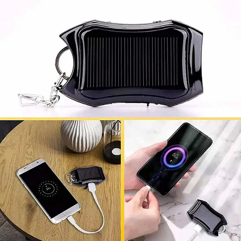 Carregador Solar Portátil com Lanterna LED  – Energia Inteligente Onde Você Estiver
