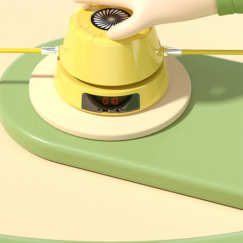 Máquina de Pular Corda Elétrica com Controle Remoto – Treino Inteligente e Divertido para Todas as Idades