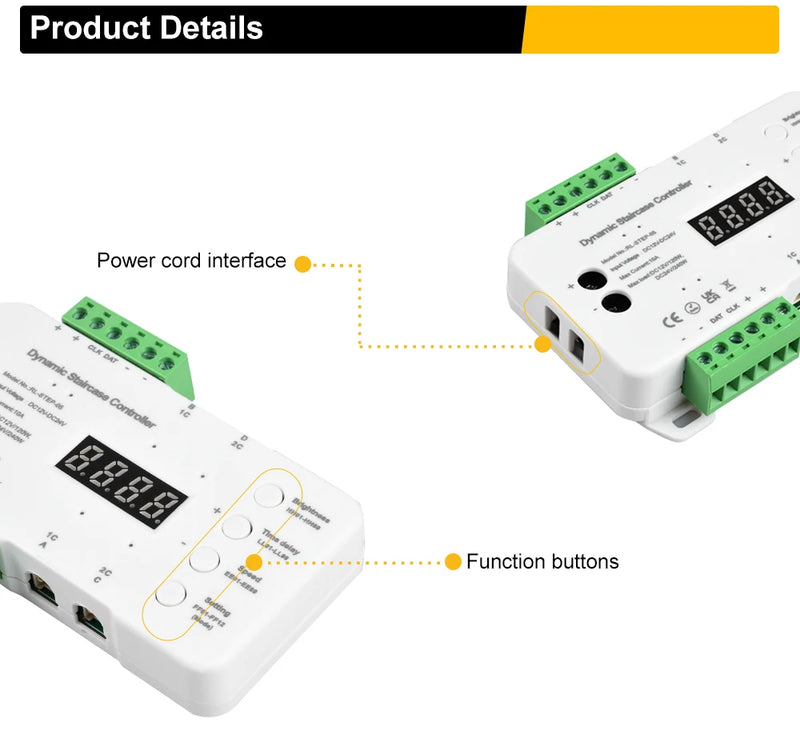 Luz de Escada com Controle Remoto – Sistema Inteligente com Sensor de Movimento e Fita COB LED 3000K