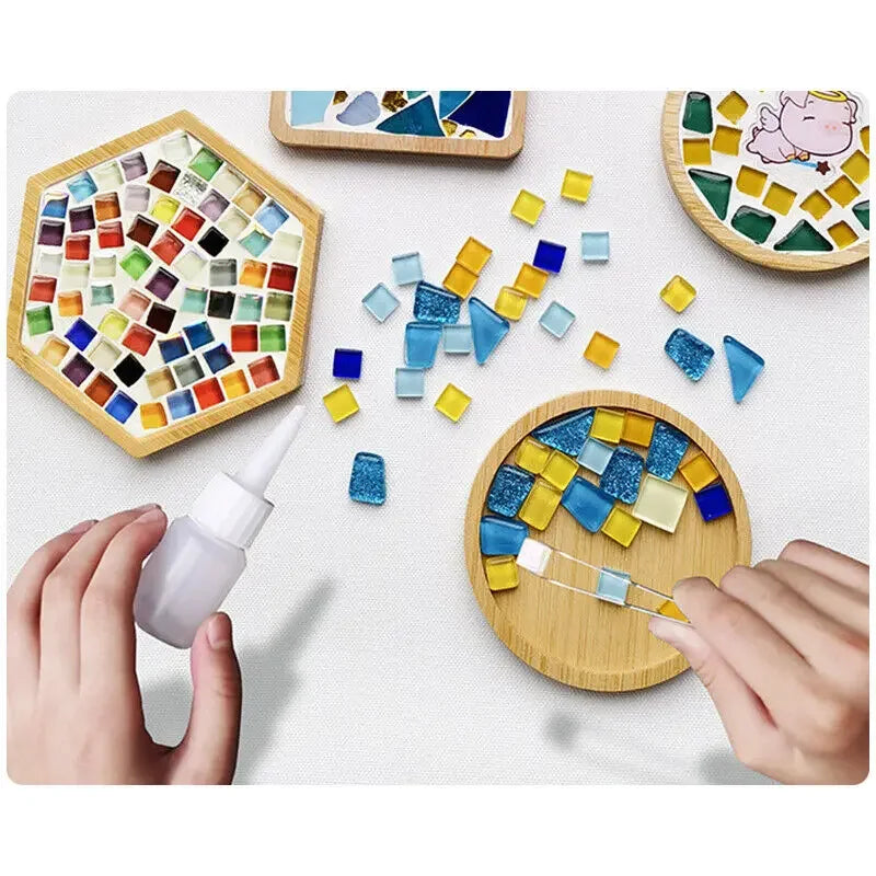 Kit Mosaico e Bambu com Peças Coloridas – Criatividade, Sustentabilidade e Diversão para os Pequenos
