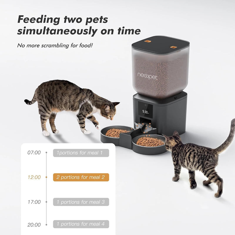 Alimentador Automático Inteligente para Pets  | Com Controle via Botão | Capacidade 8L | Ideal para Gatos e Cães