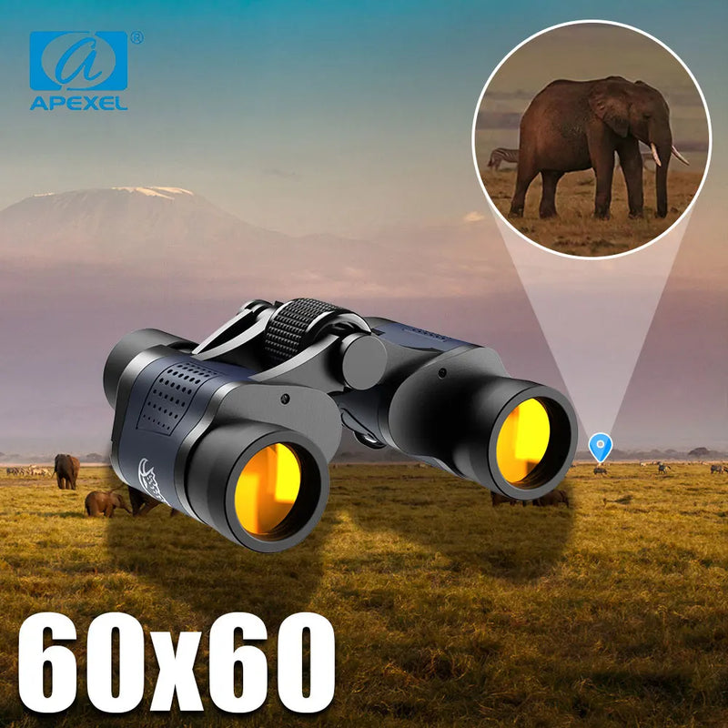 Binóculo Profissional APEXEL 60x60 – Alta Potência e Clareza para Aventuras ao Ar Livre