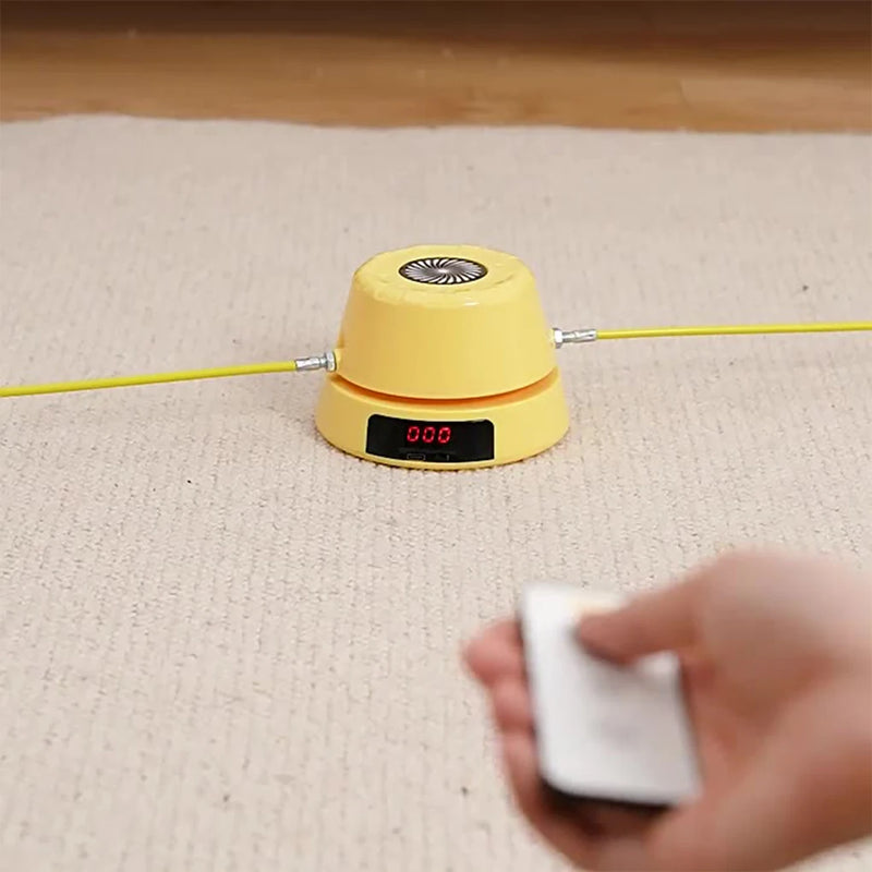Máquina de Pular Corda Elétrica com Controle Remoto – Treino Inteligente e Divertido para Todas as Idades