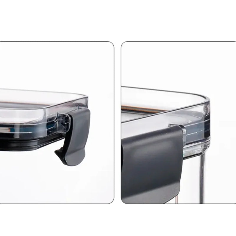 Kit com 5 Potes de Acrílico Transparente – Organização, Estilo e Praticidade na Sua Cozinha
