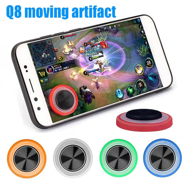 Q8 Mini Joystick Redondo para Celular e Tablet – Controle na Ponta dos Dedos