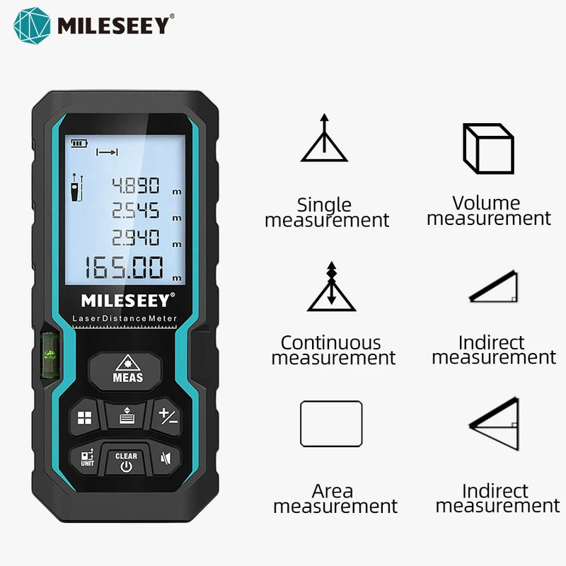Trena Laser Mileseey D2, X5 e S6 – Medição Profissional com Máxima Precisão e Praticidade