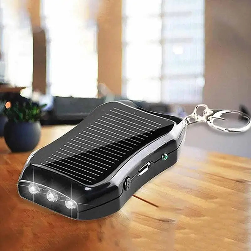 Carregador Solar Portátil com Lanterna LED  – Energia Inteligente Onde Você Estiver