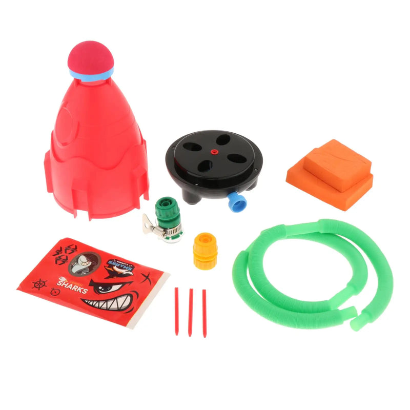 Brinquedo Foguete Giratório com Jato D'Água – Diversão ao Ar Livre para Crianças