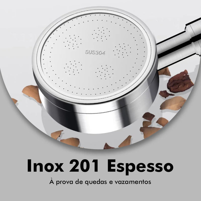 Chuveiro Ducha de Alta Pressão em Aço Inoxidável – Potência e Economia em Cada Jato