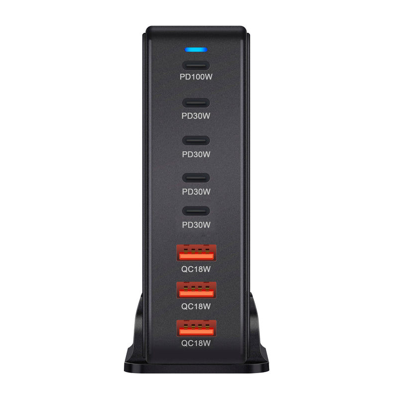 Hub de Carga Rápida 8 em 1 USB-C 268W – GaN Pro