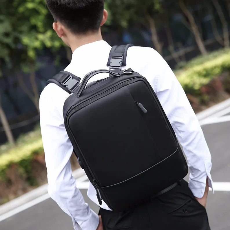 Mochila Masculina para Notebook 15.6” com Entrada USB – Segurança, Estilo e Alta Performance no Seu Dia a Dia