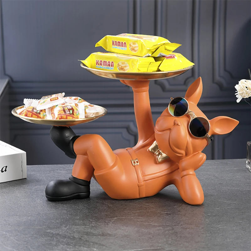 Estátua Bulldog Premium – Organização e Estilo em um Só Item