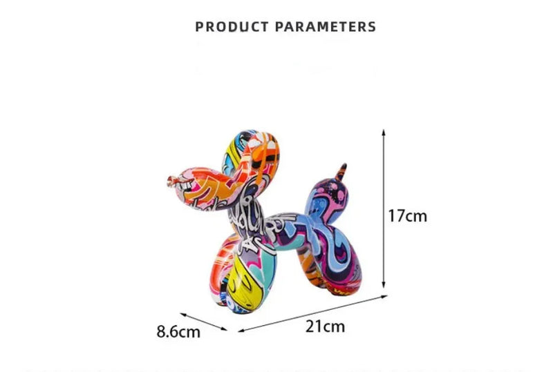 Escultura Decorativa Pet – Cachorro Graffiti Dog Balloon