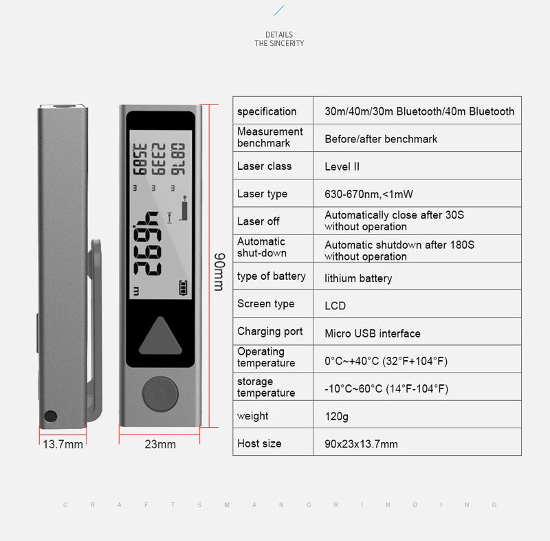 Trena Laser Mileseey M120 Pro – Precisão Profissional com Conectividade Bluetooth e Design Metálico Premium