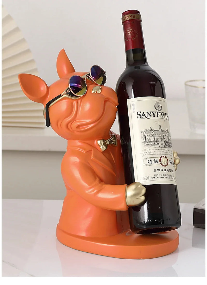 Estátua Bulldog Premium Porta Vinho – Sofisticação e Estilo na Sua Decoração