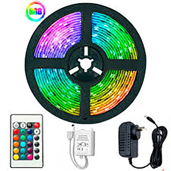 Fita LED 5m Ultra RGB 3528 – Com Controle e Fonte Bivolt