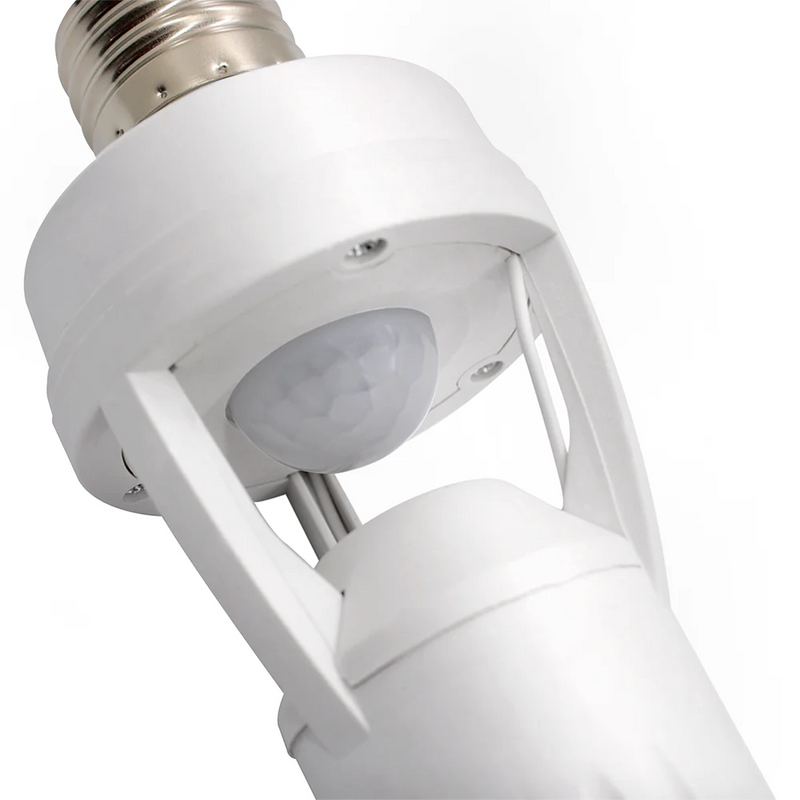 Sensor de Presença com Fotocélula para Lâmpadas E27 – Segurança e Economia Automática