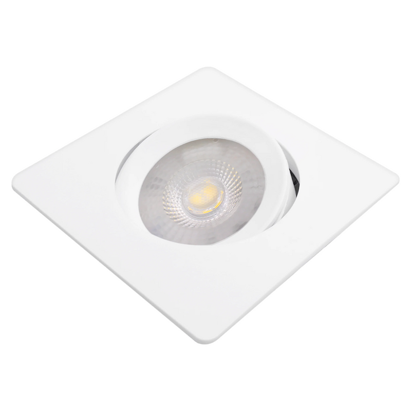 Kit 10 Spots LED 7W Quadrado Direcionável – Iluminação Focal com Estilo e Eficiência