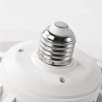 Lâmpada de Teto Inteligente com Ventilador Branco - Luminária com Controle Remoto