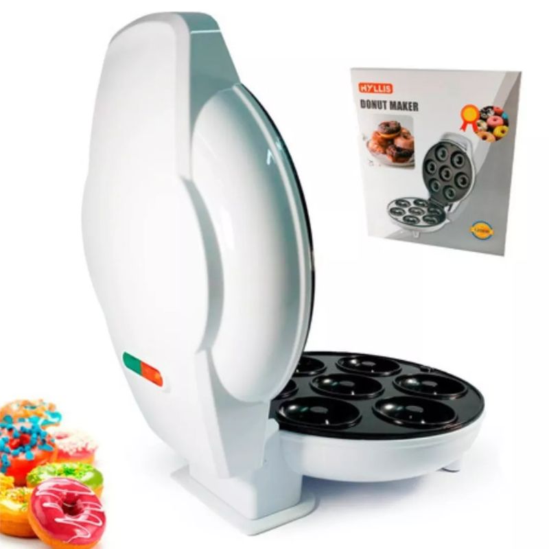 Máquina de Donuts Branco – Faça Mini Delícias em Casa com Facilidade e Diversão