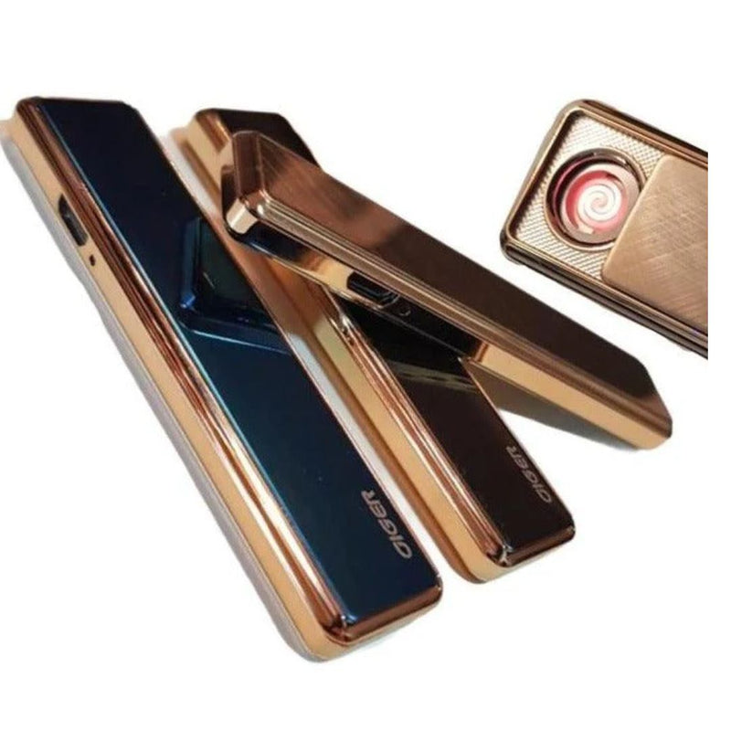 Isqueiro Elétrico com Cabo USB – Sofisticação e Eficiência na Palma da Sua Mão