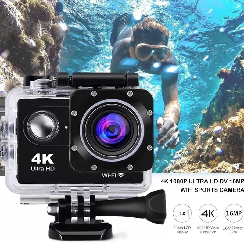 Câmera Filmadora 4K Ultra HD Esportiva com Wi-Fi – À Prova D’Água | Capture Emoções em Alta Definição
