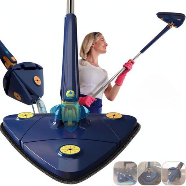 Esfregão Mop Triangular 360° – Limpeza Inteligente em Cada Canto da Sua Casa