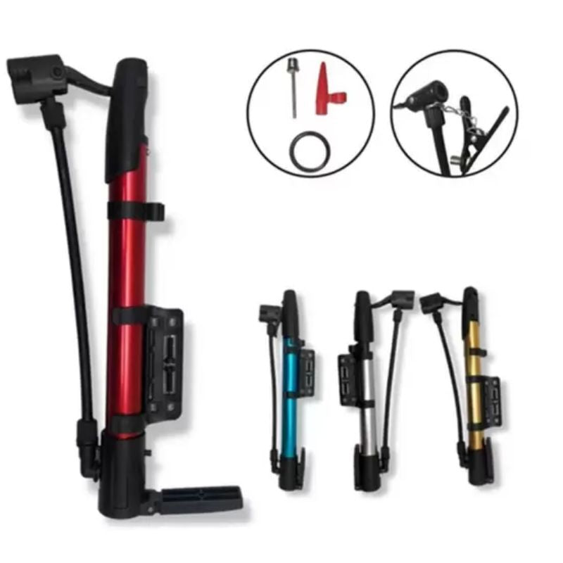 Bomba de Ar Portátil Manual Multifuncional – Leve, Prática e Sempre à Mão