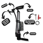 Bomba de Ar Portátil Manual Multifuncional – Leve, Prática e Sempre à Mão