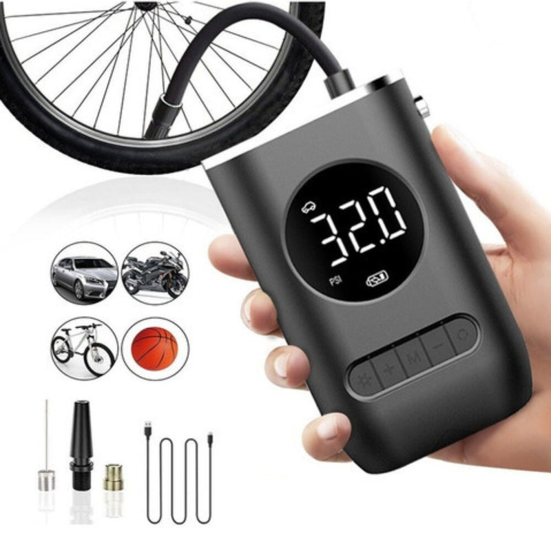 Mini Compressor Elétrico Digital Portátil – Praticidade e Potência Sempre com Você