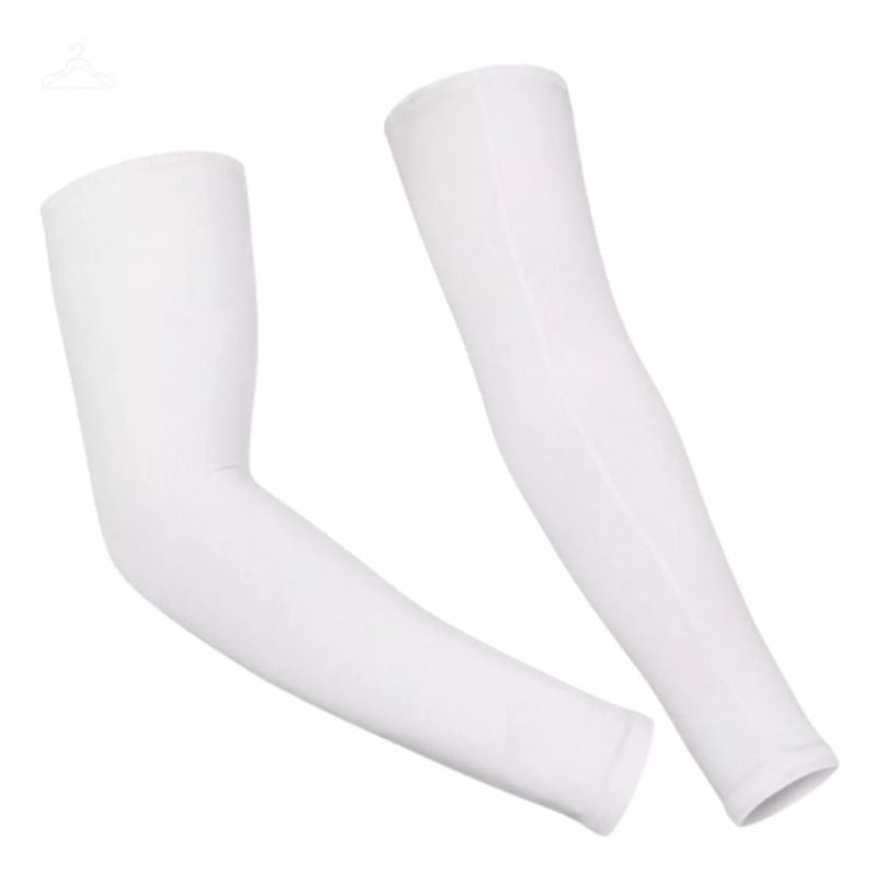 Manguito de Proteção Solar UV BX-7206 Branco – Conforto e Segurança para Seus Braços ao Ar Livre