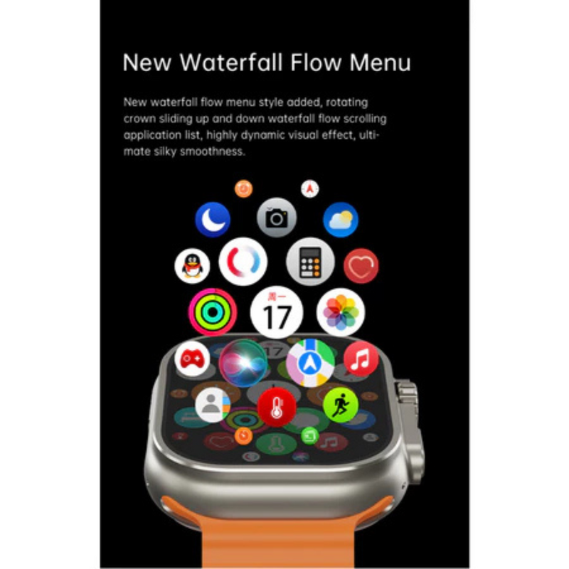Smartwatch GS9 Ultra Mini 41mm – Branco com 2 Pulseiras Exclusivas