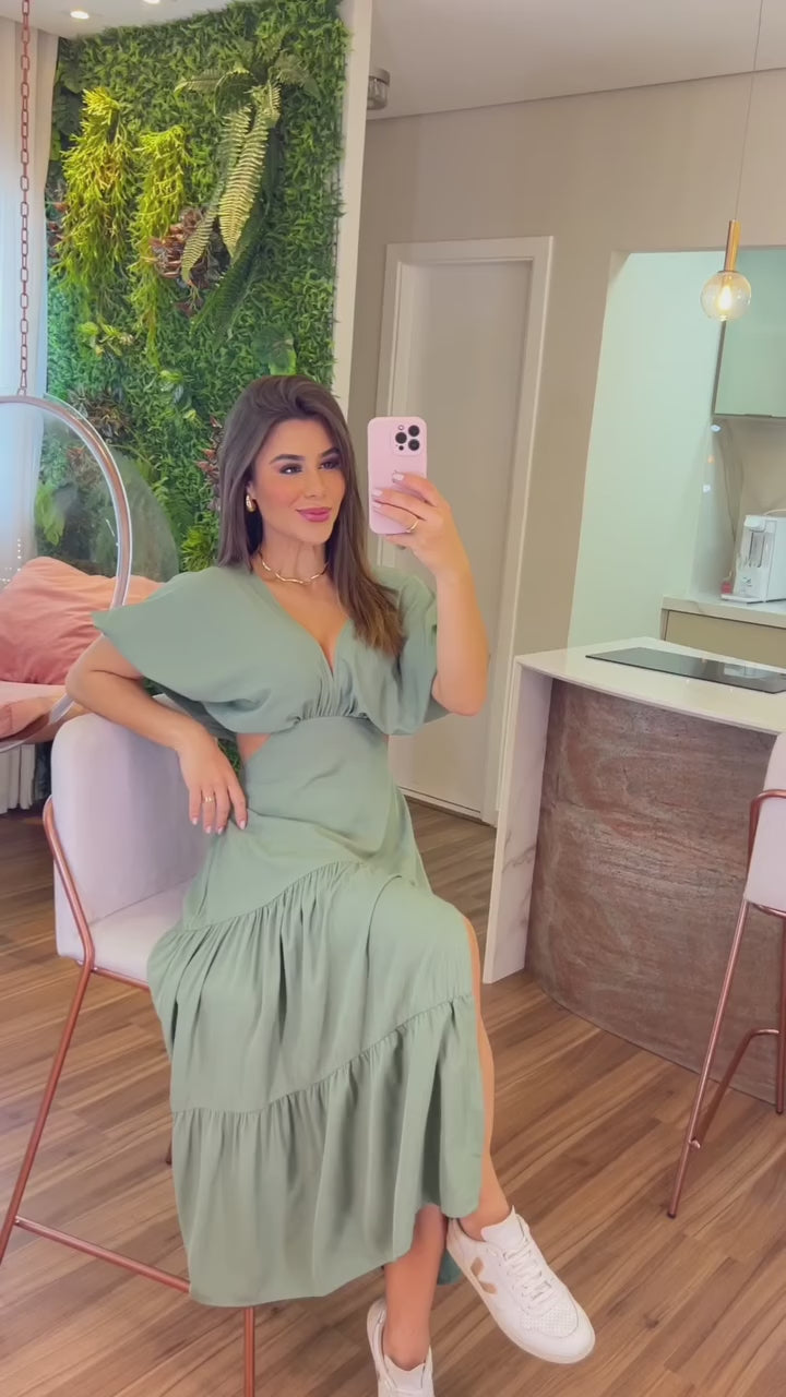 Vestido Íris Feminino - Pistache