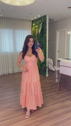 Vestido Mari Feminino - Pêssego