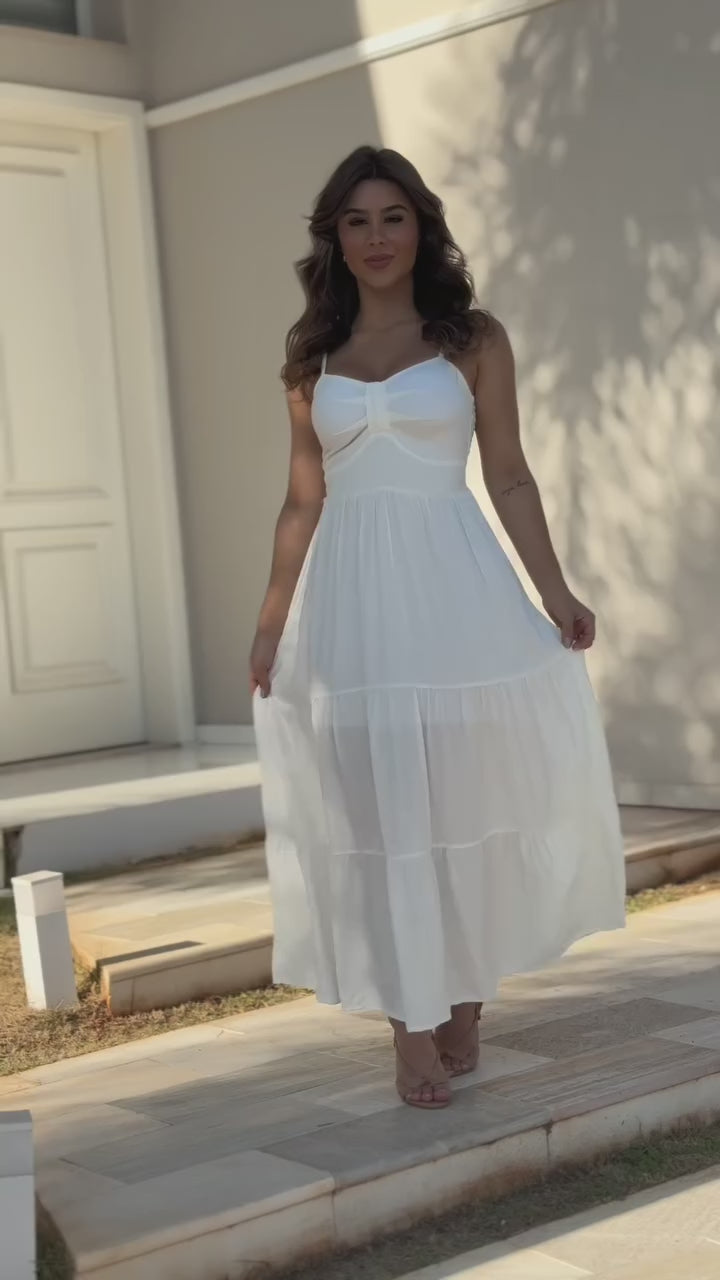 Vestido Mari Feminino - Branco