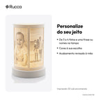 Abajur Cilíndrico Litofania com 4 Fotos — Rucca 3D