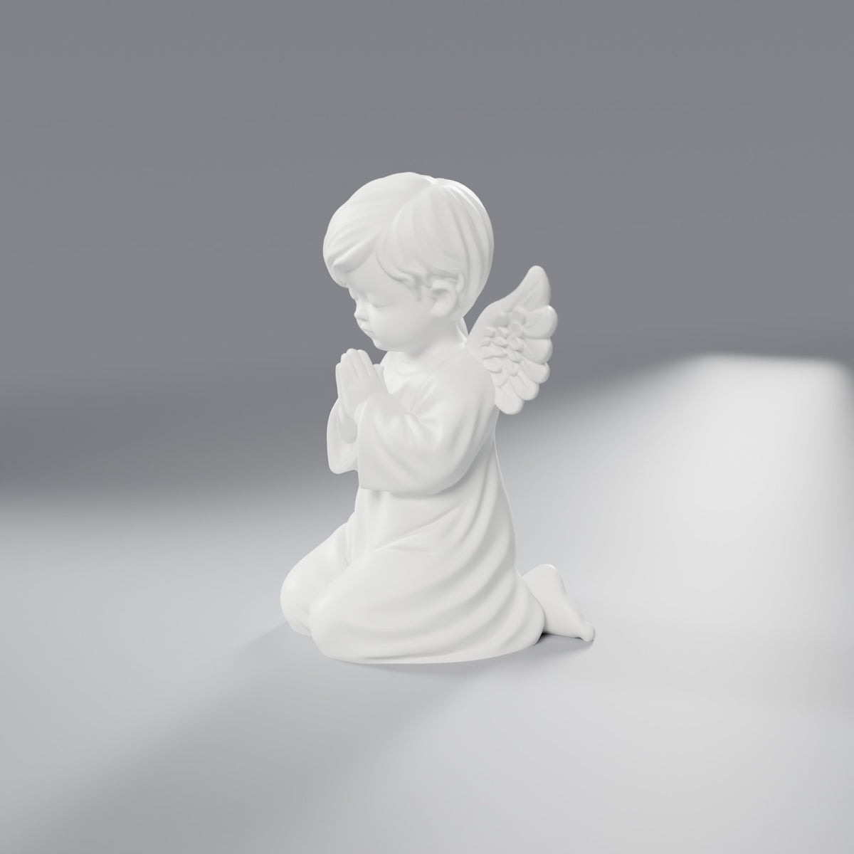 Anjinho em Oração 6 cm, Branco