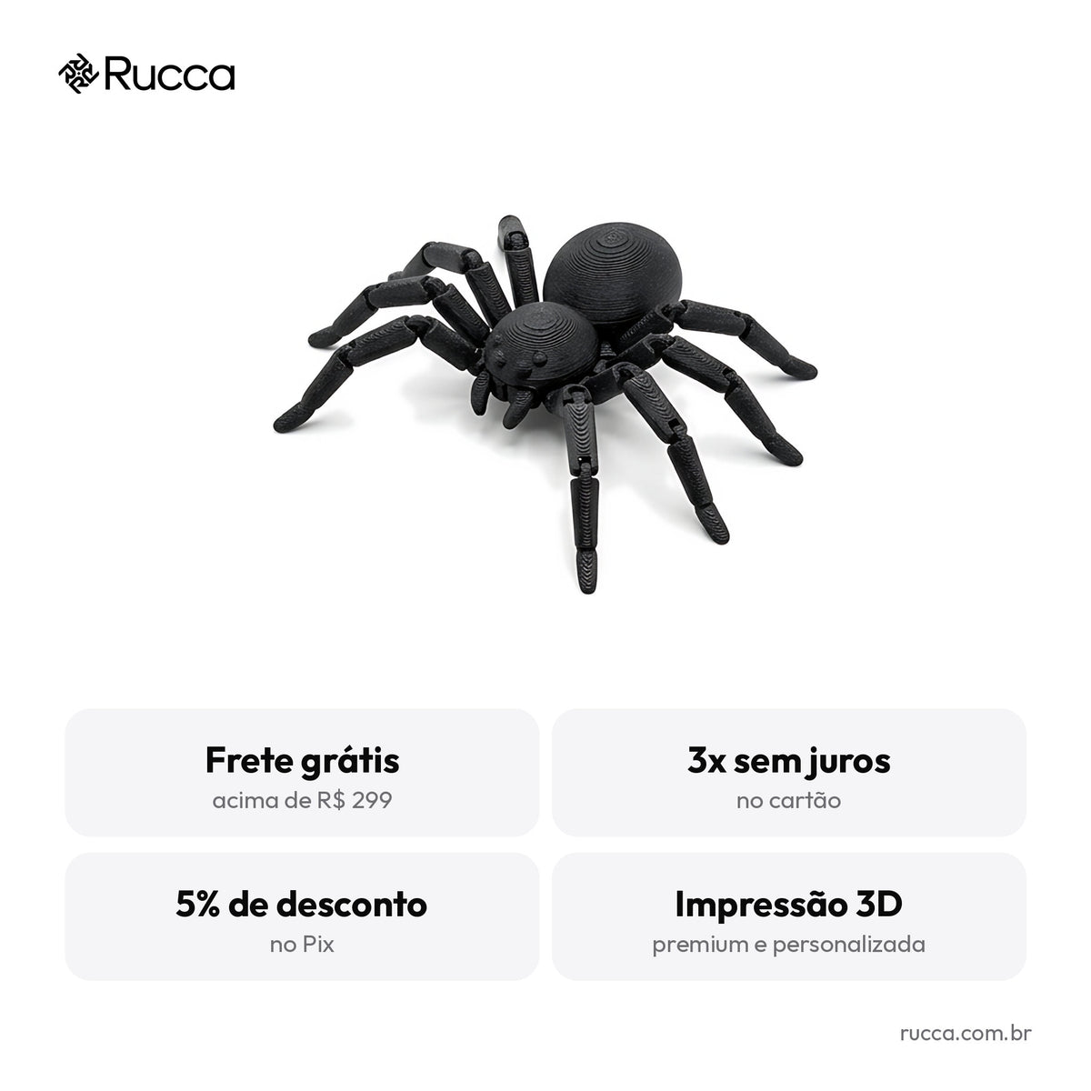 Aranha Articulada — Rucca 3D