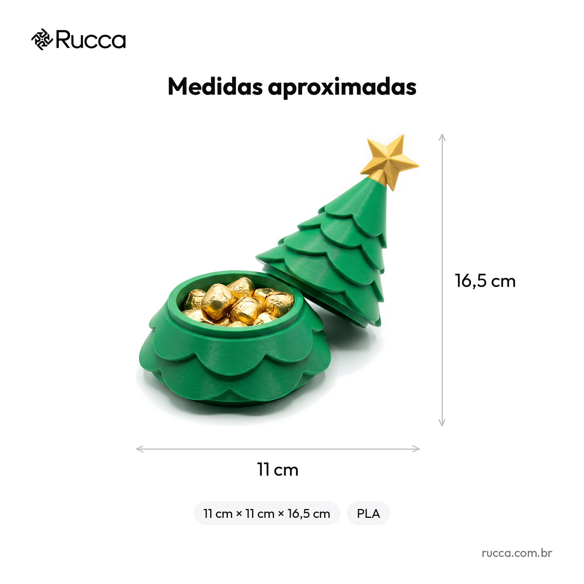 Árvore de Natal Caixa Surpresa – Rucca 3D