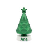 Árvore de Natal de Mesa Geométrica (Espiral Low-Poly)