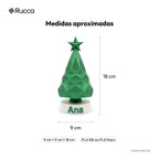 Árvore de Natal de Mesa Geométrica (Espiral Low-Poly) — Rucca 3D