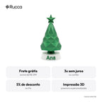 Árvore de Natal de Mesa Geométrica (Espiral Low-Poly) — Rucca 3D
